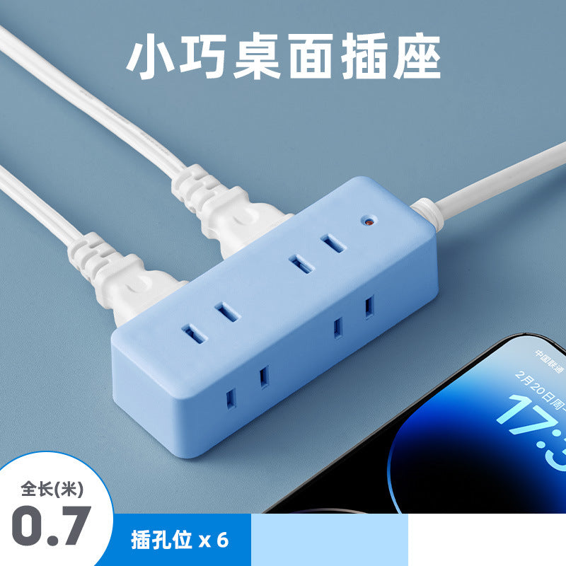 Two-pin socket 2-hole plug for homeusb power strip two-pin plug wiring board two-claw plug-in board two-pin power strip