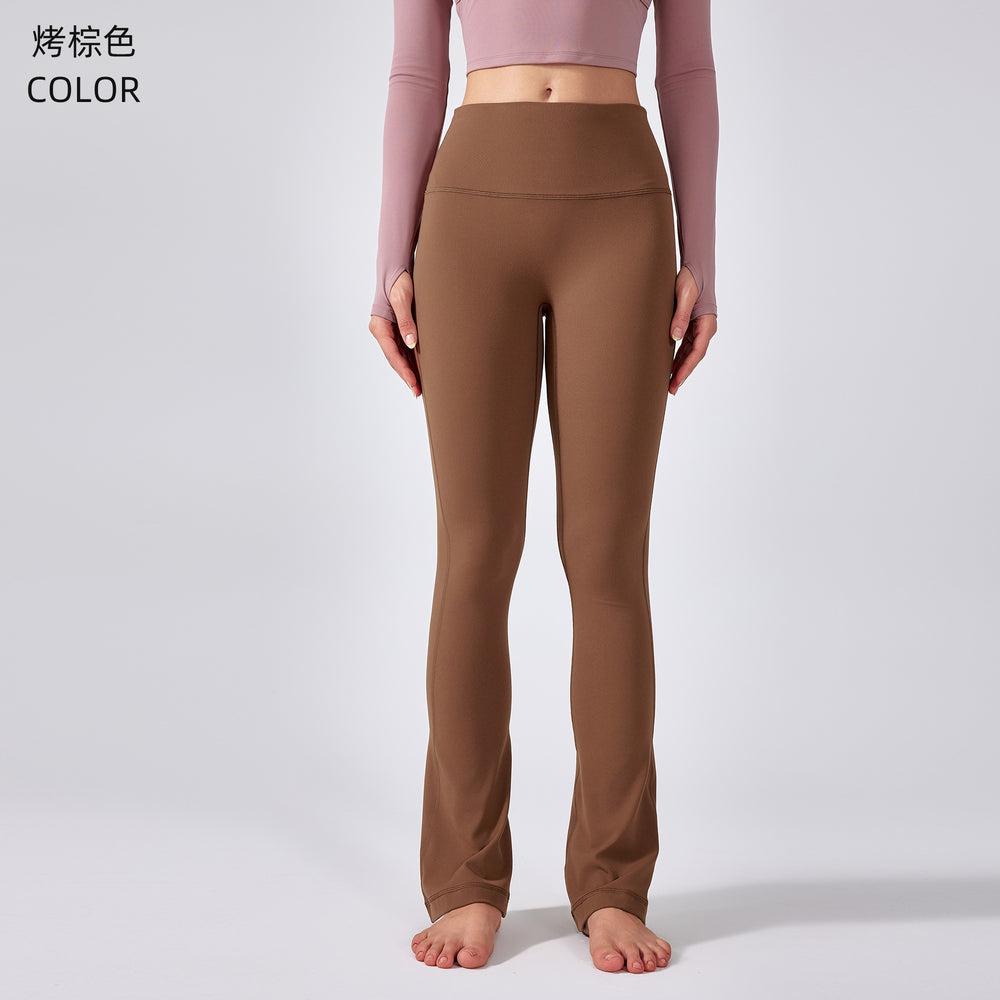 New high-waisted seamless yoga pants for women - naked feel, butt-lifting, flare leggings - perfect for outdoor wear, sports, fitness, and yoga - daw190