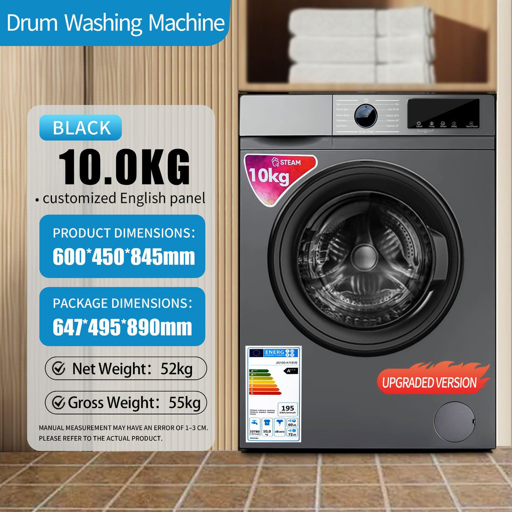 English washing machine fully automatic washing and rinsing all-in-one8kg10kgwashing machine drum variable frequency washing machine