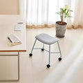 Movable pulley stool creative wheeled chair desk dressing stool coffee shop restaurant soft chair iron chair normcore