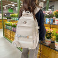 Minimalist mori-style large capacity lightweight ins-style fashionable versatile backpack for middle school, high school, and college students - perfect for travel