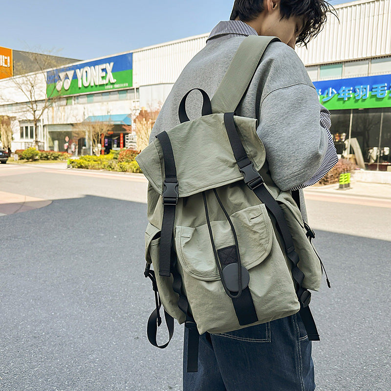 Large capacity travel backpack water-resistant nylon camping hiking backpack multifunctional outdoor sports mountaineering bag