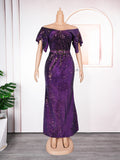 African, european, and american plus-size evening gowns for banquets, events, car shows, models, ceremonies, and hostesses - sequined, sexy, and slim-fitting dresses
