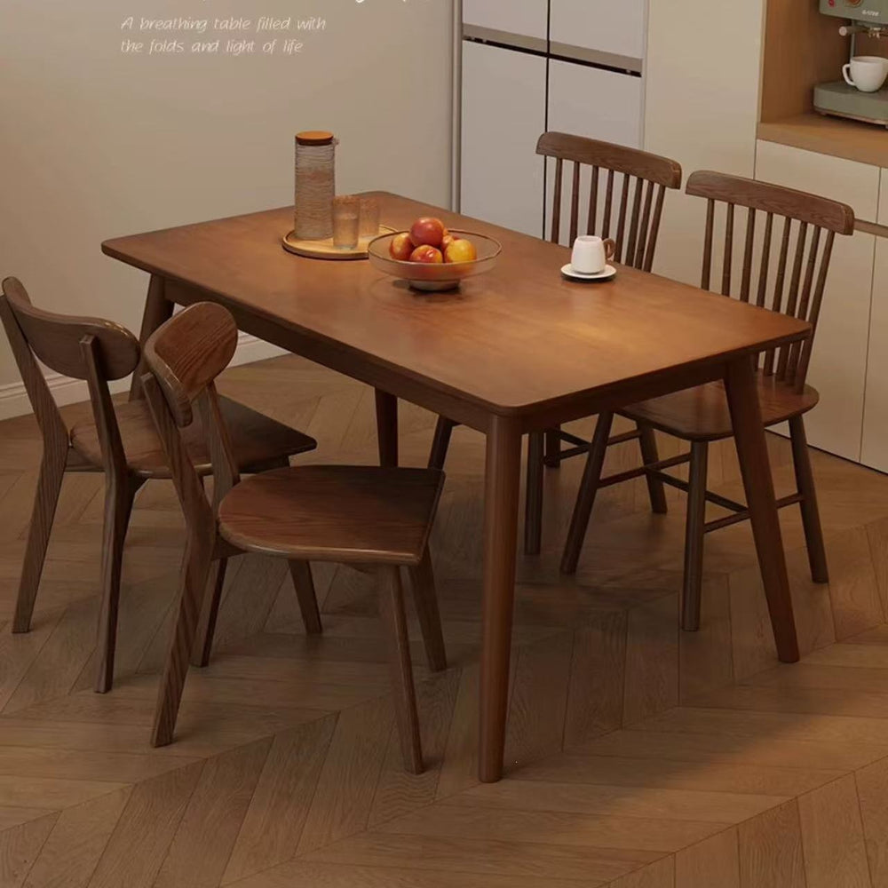 Nordic solid wood dining table & computer desk - perfect for small spaces, student study, and rental apartments - rectangular dining table
