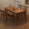 Nordic solid wood dining table & computer desk - perfect for small spaces, student study, and rental apartments - rectangular dining table