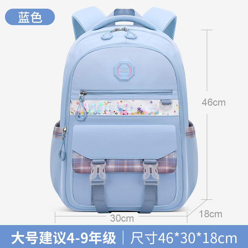 New elementary school backpack for girls, grades 1-6: ultra-lightweight, ergonomic, and portable
