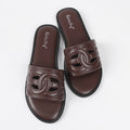 pig nose outdoor wear cut outflats slippers women's summer plaid sandals half slippers new arrival