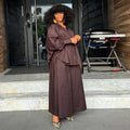 European and american women's clothing  autumn new collection: sweet and fresh turn-down collar long sleeve blouse and high-waisted wide-leg pants two-piece set
