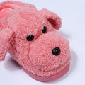 Home cotton slippers indoor winter heel cover couple cute cartoon women's heattechfleece-lined flats slippers fall and winter