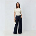 women's off-the-shoulder/one-shoulder top, figure-flattering, slimming, short-sleeved, soft and elegant style, niche design t-shirt