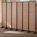 Chinese style bamboo screen partition wall living room simple modern foldable wooden movable bedroom screen for home screen