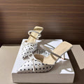 2026 summer new arrival: plus-size women's pointed-toe high heels - european & american style, lightweight, comfortable, rhinestone embellished