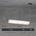 Marble all-copper chandelier designer creative restaurant rectangular modern new chinoiserieaccessible luxury living room bedroom study lamp