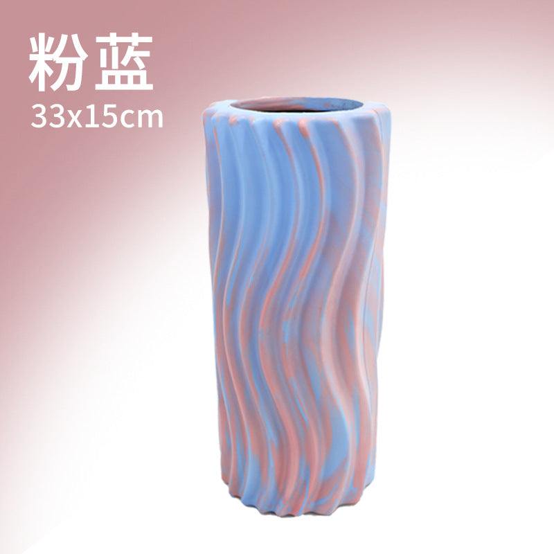 Pvc massage roller leg foam roller training meridian roller hollow calf roller yoga pillar fitness equipment