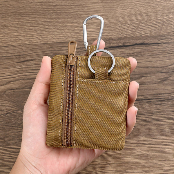 Outdoor Tactical Mini Multifunctional Men's Sports Wallet Headphone Bag Bank Card Coin Bag Mini Change Bag