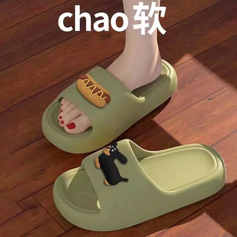 2026 new women's summer slippers - cloud-like comfort, soft sole, casual home wear, thick-soled one-strap slides for bathroom use