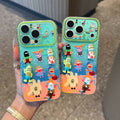 Clownfish family design iphone 17 pro max case - large view window, iphone 16 drop-proof protective cover, compatible with iphone 15