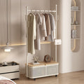 Coat rack simple bedroom cream floor-standing clothes rack for home clothes rack storage movable clothes rack