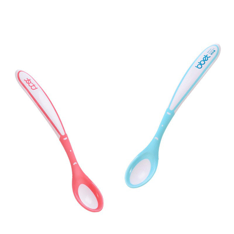 Bao hui tableware manufacturer newborn temperature-sensitive color-changing soup spoons, 2-pack, oem odm private label manufacturing, export trade