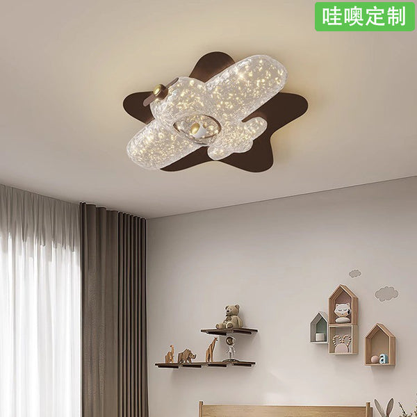 [Wow] Medieval full spectrum bedroom ceiling light retro walnut light master bedroom lamp Zhongshan lamp