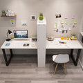 Minimalist computer desk, light luxury desk with bookshelf combination, double desk, student and children's writing desk with integrated bookshelf