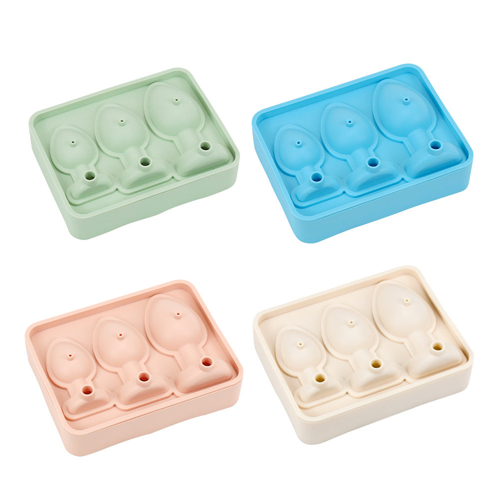 Factory custom creative silicone ice grid mold with self-sealing funny ice cube mold summer ice making mold
