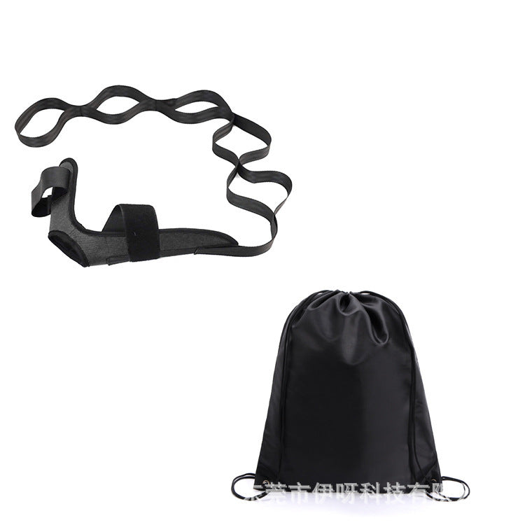 Yoga stretching strap - segmented resistance band for ligament stretches, ankle joint correction, and rehabilitation training