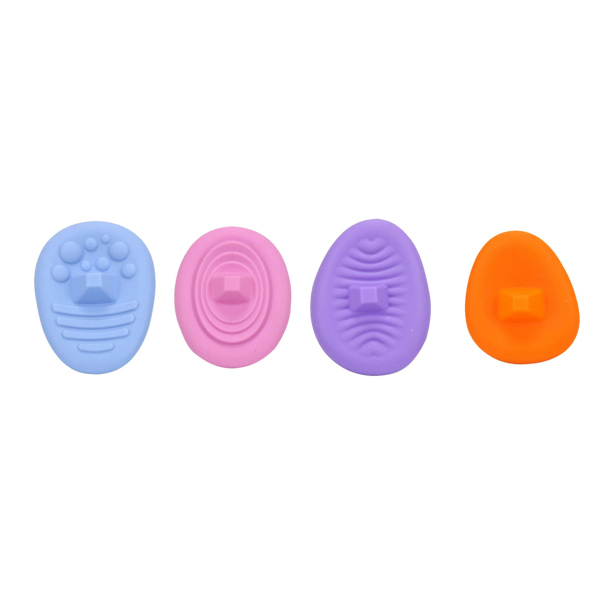 Fidget Toys Ring POP Decompression Toy Fingertip Decompression Artifact Texture Worry Stone Silicone Sensory Stone
