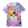 Witcher boy group 3d digital printing cross-border overseas casual loosefashion t-shirt k-pop girls t-shirt