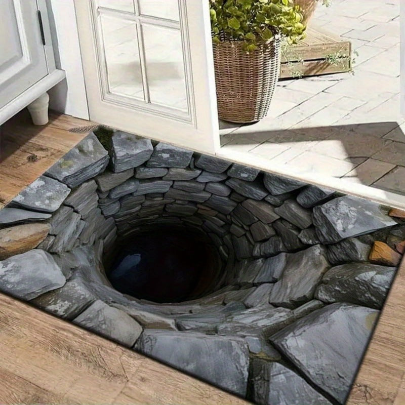 3d visual trap floor mat bathroom absorbent mat non-slip foot mat entrance door mat entrance door mat