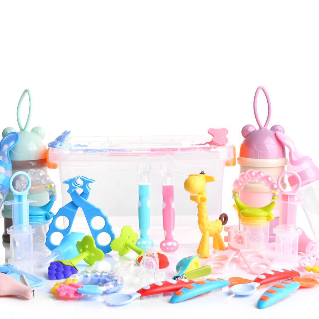 Plastic transparent storage box, storage box can hold toys, baby products, sorting box, desktop storage box can be portable