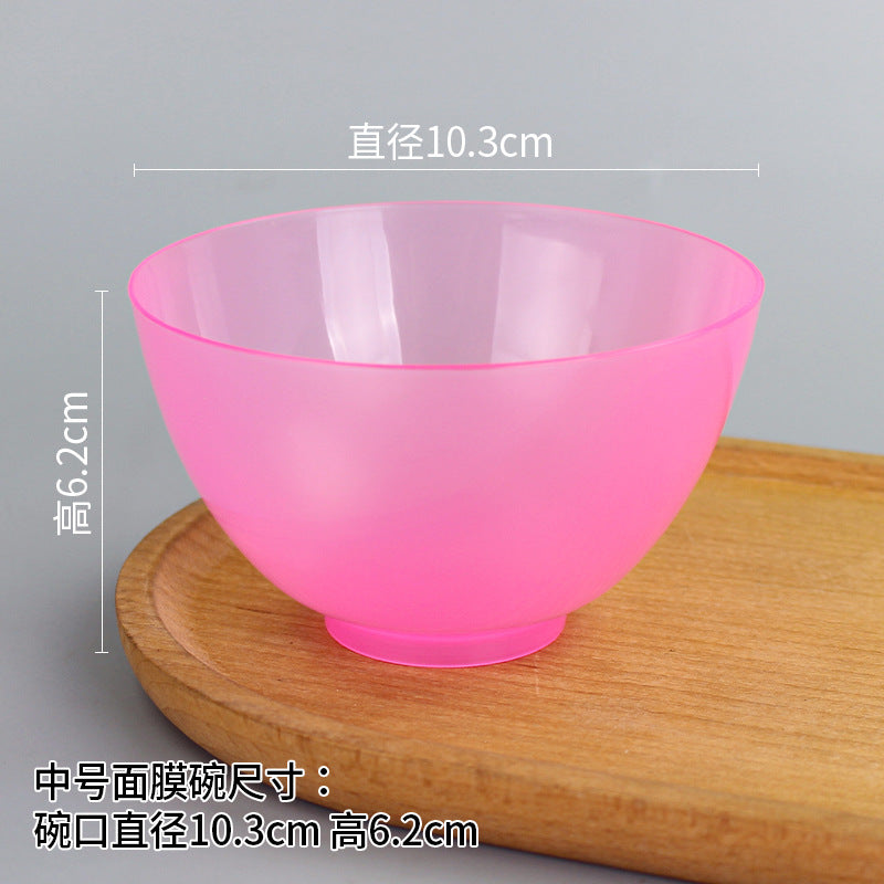 Beauty bowl spa mask mixing tool plastic mask bowl wholesale set - flat rim bowl