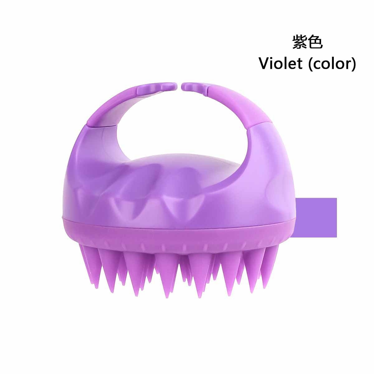 Color Silicone Shampoo Brush Massage Brush Shampoo Artifact Head Massage Comb Hair Grabber Household Silicone Shampoo Brush