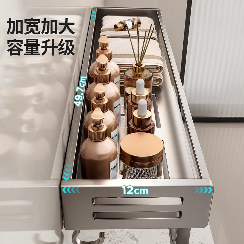 No punching gun ash toilet rack bathroom washstand No punching wall mounted toilet toilet storage rack