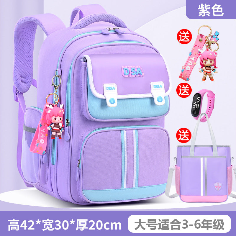 Schoolbag for boys and primary school students 2026 new arrival for grades 1, 2, 3 to 6, boys and girls, lightweight kids spine protection and burden reduction
