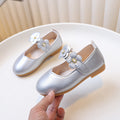 Girls' black leather shoes, children's performance shoes, white student single shoes, etiquette flower girl shoes, school shoes, tendon soft sole