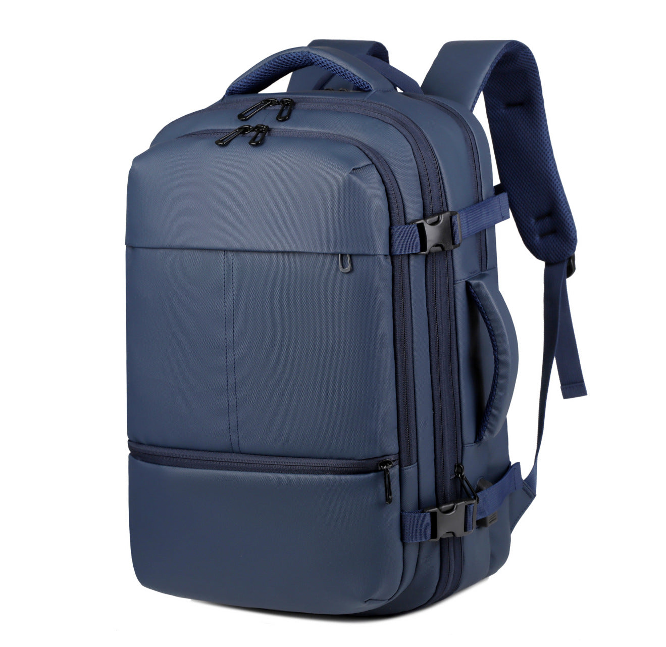 Business Backpack Large Capacity Cross-border Leather Film Tablet PC Backpack Multifunctional Folding Travel Backpack Men