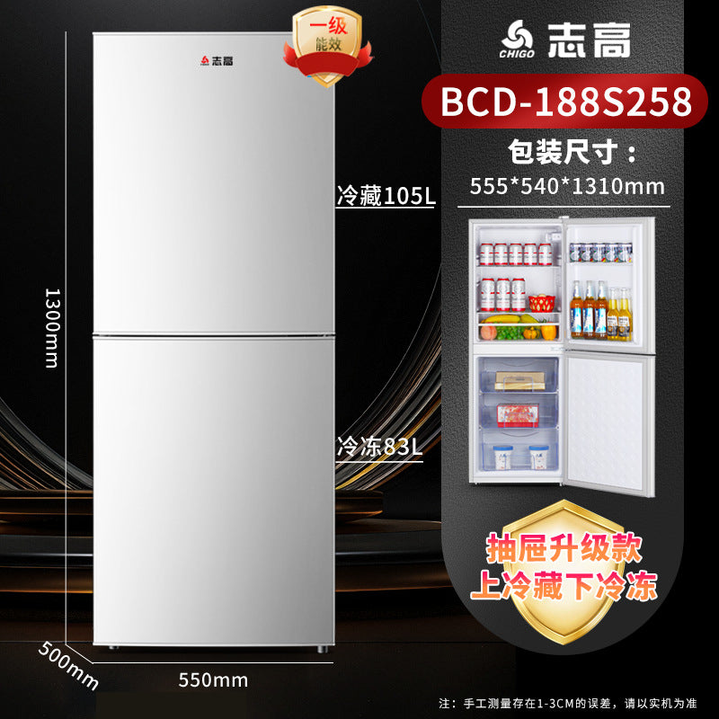 Chigo refrigerator - energy star tier 1, dual-cooling refrigerator-freezer, ideal for home, dorm, and rental properties - compact refrigerator