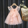 Girls' mesh suspender summer dress - new angel princess style, kids' vest, puffy, cute children's clothing