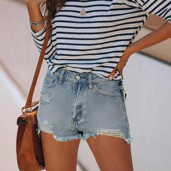 European and American   independent summer new women's trend fashion denim shorts hot pants cool summer