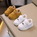 Kids' & baby's sneakers: spring/autumn boys' shoes, first walkers, soft sole, non-slip, girls' breathable athletic white shoes, ages 1-6