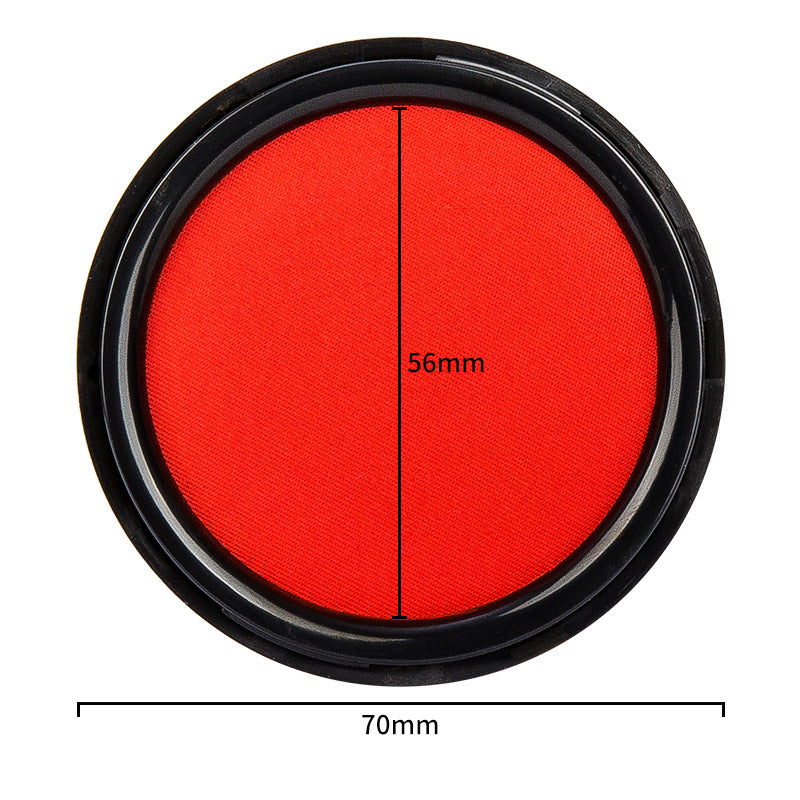 Deli 9868 fast-drying waterproof printing pad fast-drying printing mud accounting financial supplies red printing pad plastic box wholesale