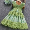 Girls' summer dress  new collection: kids' mesh princess dress, sweet baby girl tulle dress, cute skirt