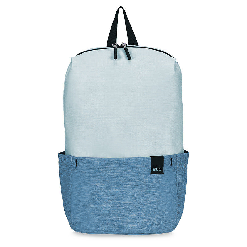 New spring outing backpack: fresh color combinations, small bag, perfect for middle and high school students, college students, everyday commuting, lightweight, breathable, and color block design