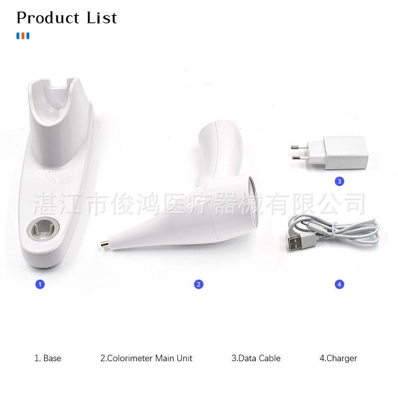 Oral colorimeter, one-click colorimetric tooth colorimeter, digital colorimeter, computer digital colorimeter