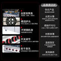Vertical gas six-head clay pot stove with oven cabinet type commercial four-eye stove stainless steel floor-standing luxury combination stove