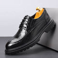 Men's leather dress shoes - live stream special: new textured leather business shoes, casual breathable work shoes, british style wedding shoes