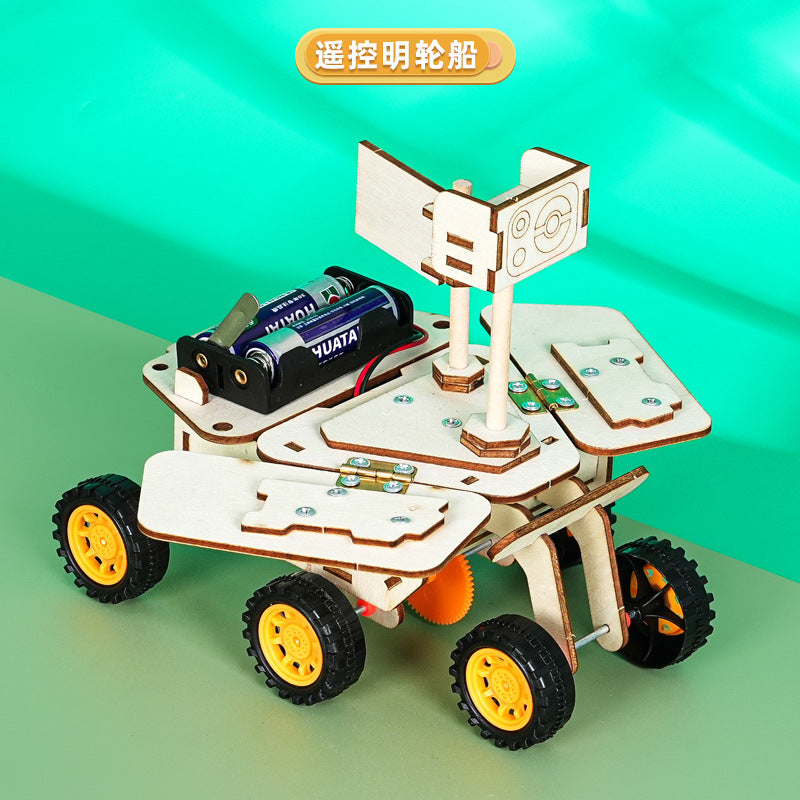 Lunar rover technology small production small invention puzzle children and students handmade DIY science experiment material package