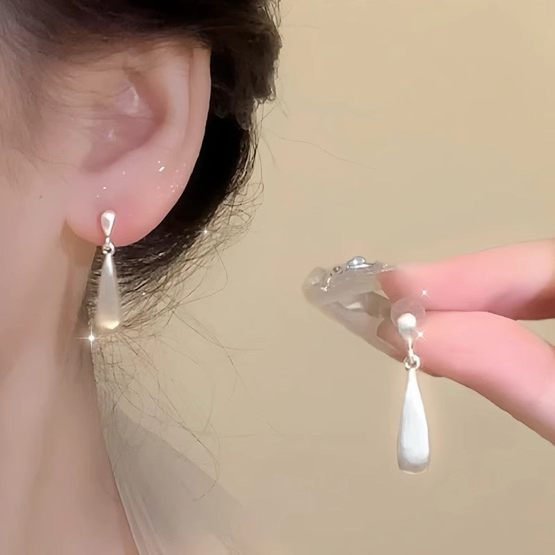 Ins pearl earrings for women niche styleaccessible luxuryeasiest for match earrings pendant classyretroelegant earrings 925 silver needle wholesale