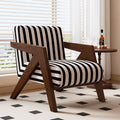 Scandinavian solid wood single sofa richard french medieval style living room sofa chair balcony casual chair lazy sofa